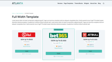 Full Width Template